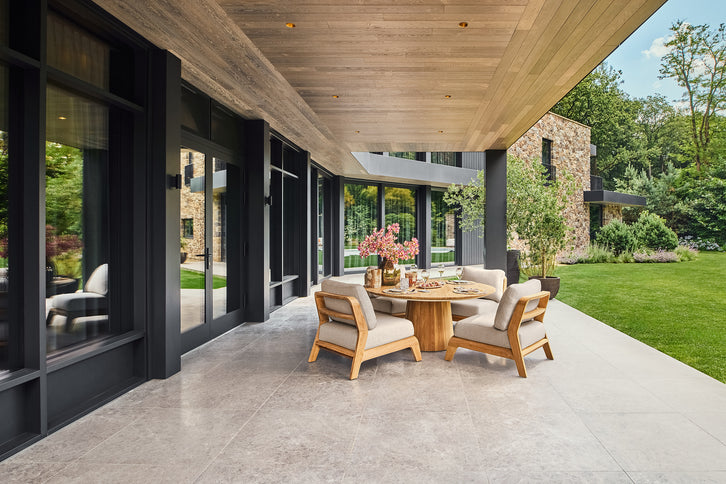 SUNS tuinmeubelen Suns | Sorolo | Lage Ronde Diner Tafel |