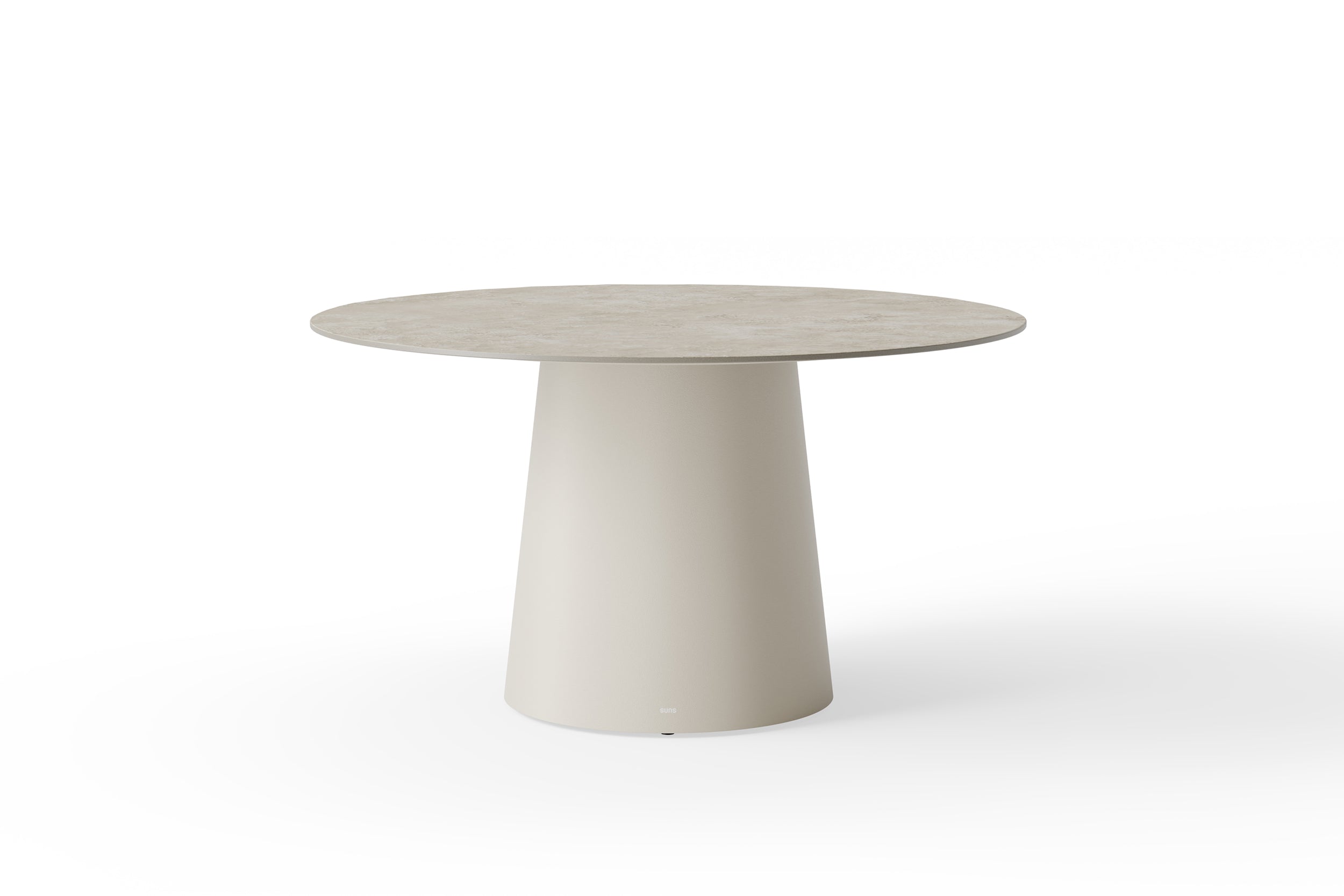 Camel Sand Aluminium / Neolith® Stone Grey / Ø 90cm