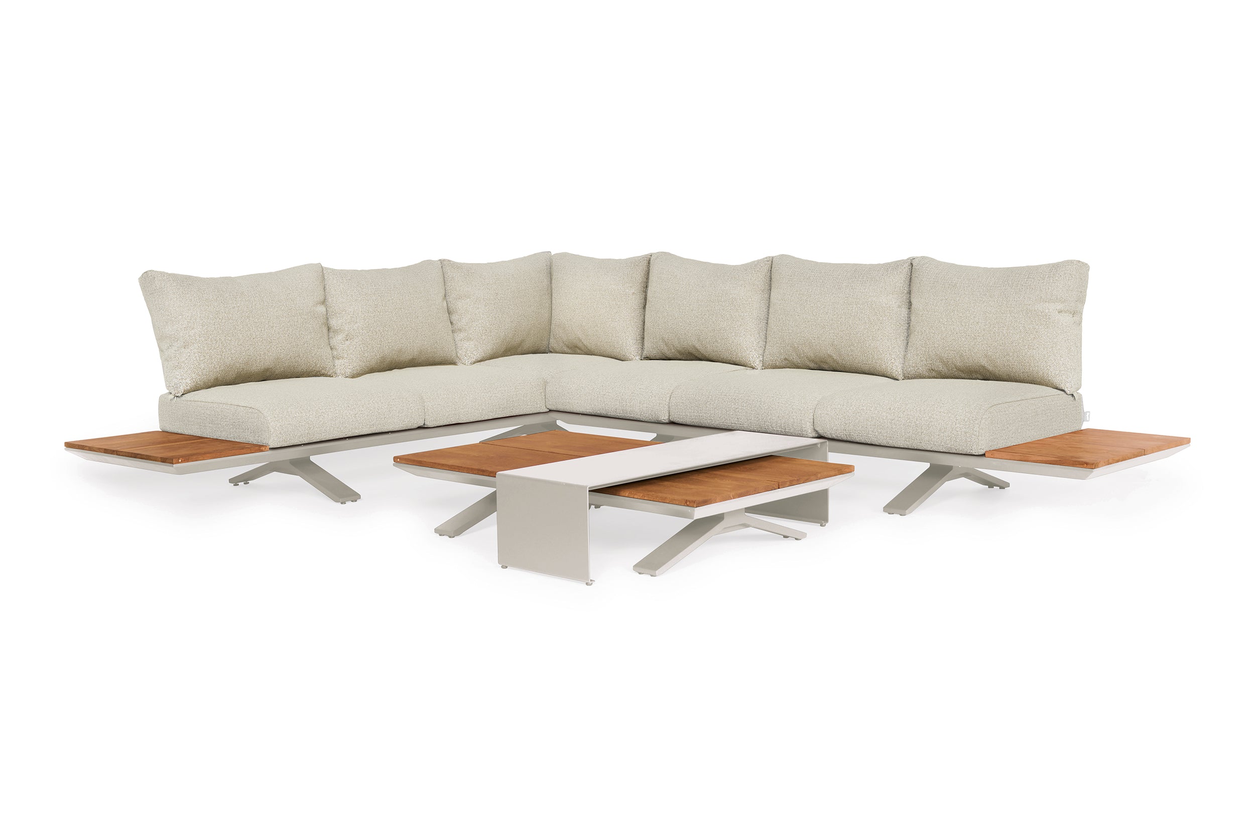 Camel Sand | natural teak / Beachy bouclé