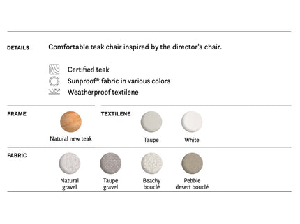 SUNS tuinmeubelen Suns | Termoli | Diner Stoel |