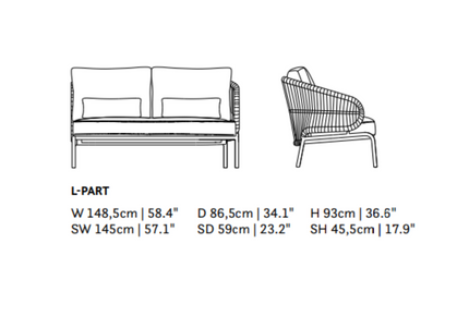 SUNS tuinmeubelen SUNS | Tosca | Loungeset | Groot