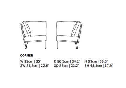 SUNS tuinmeubelen SUNS | Tosca | Loungeset | Groot