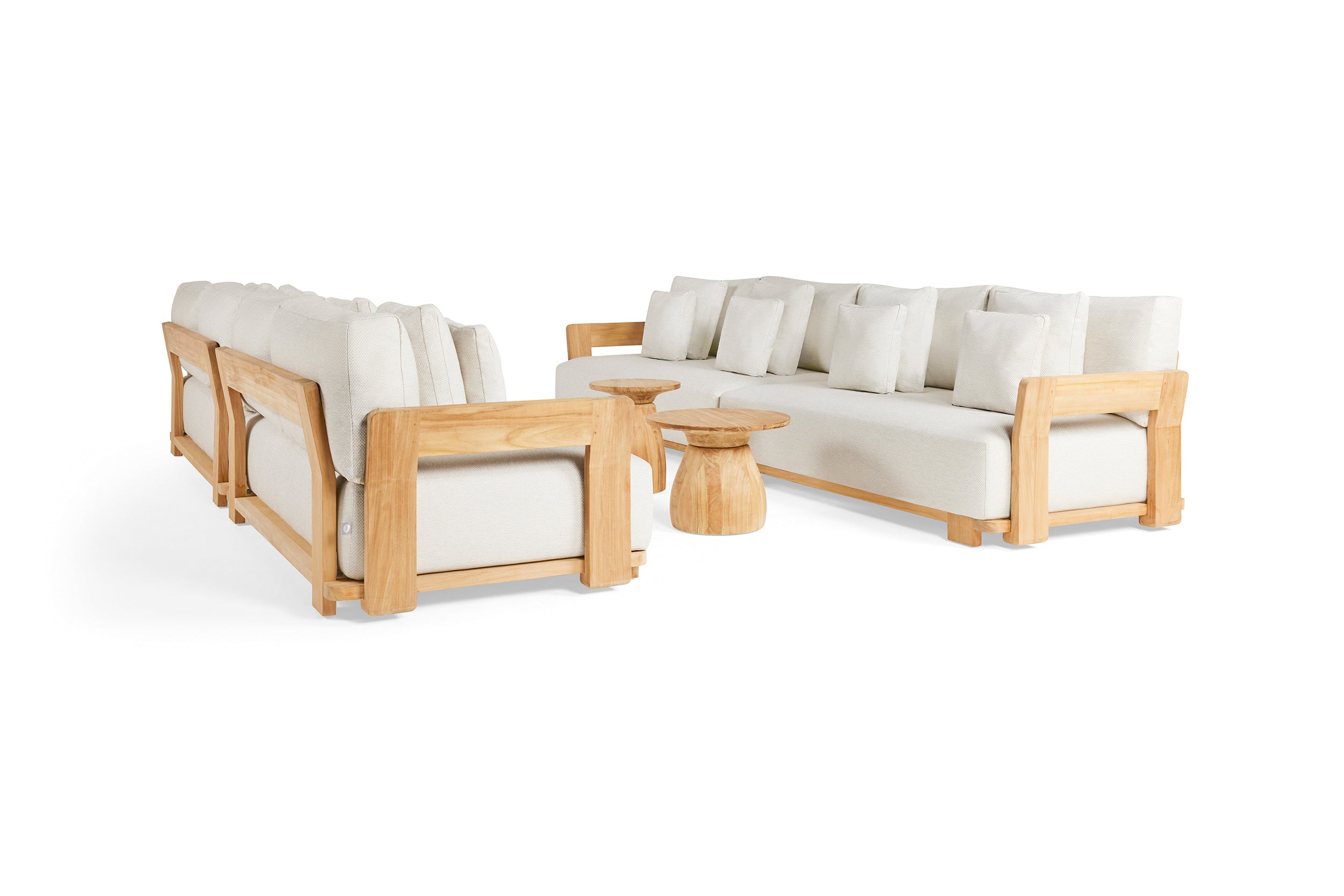 Teak | Light Sand Gravel