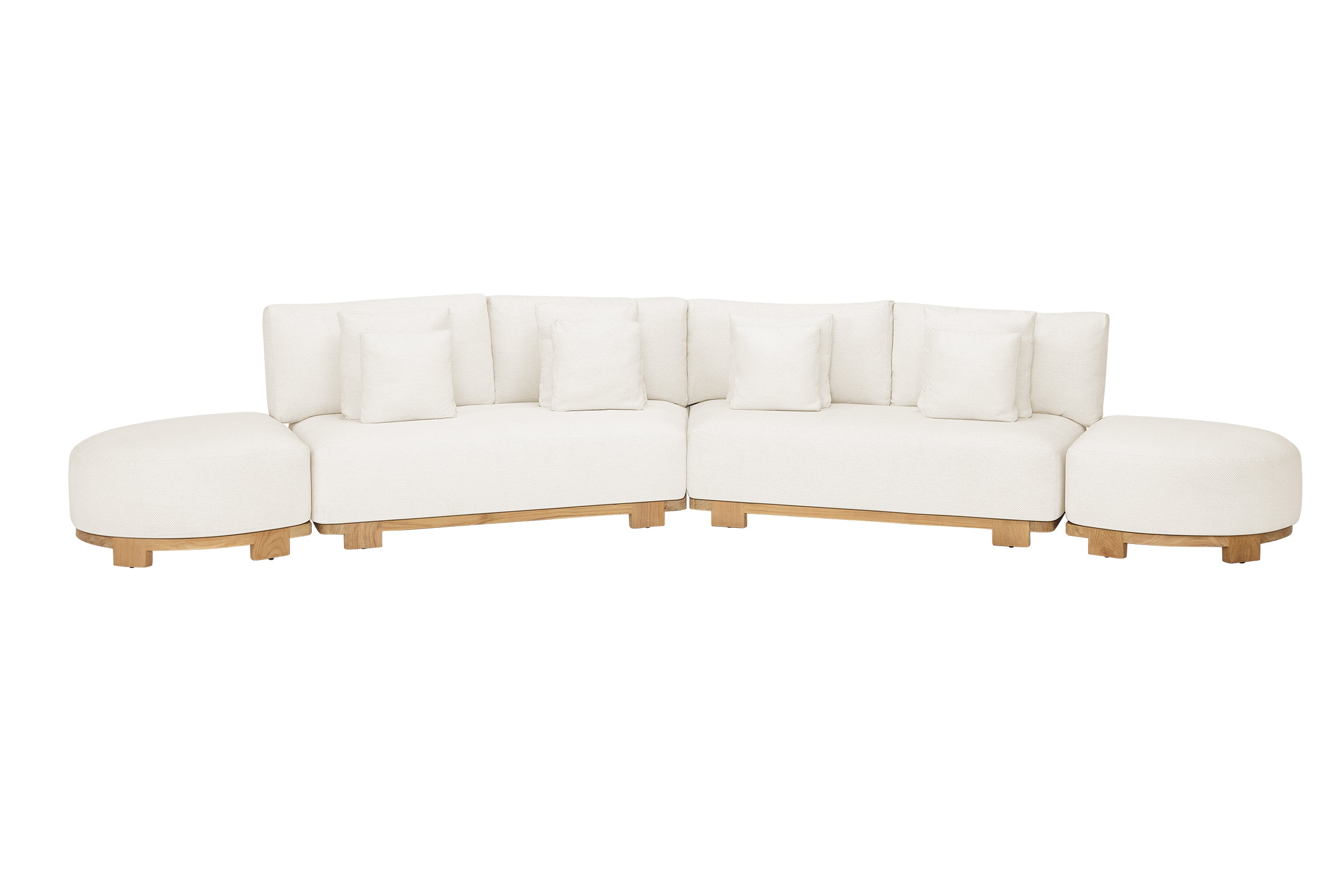 Teak | Light Sand Gravel