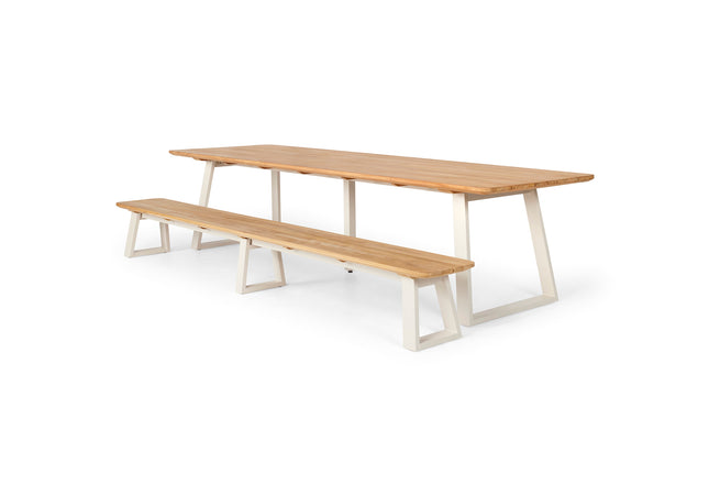 SUNS tuinmeubelen Tomar tuintafel | 3 maten | Camel Sand Frame