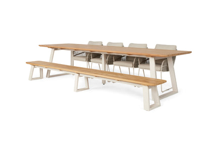 SUNS tuinmeubelen Tomar tuintafel | 3 maten | Camel Sand Frame