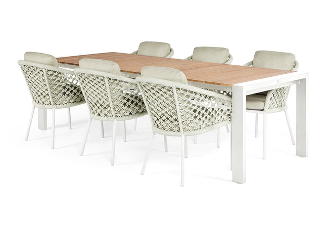 SUNS tuinmeubelen Tuintafel Rialto | Teak Top | 163/204x100 |