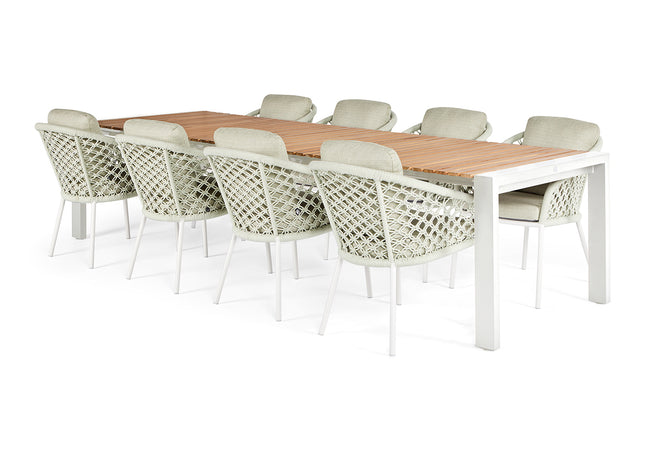 SUNS tuinmeubelen Tuintafel Rialto | Teak Top | 213/269x100 |