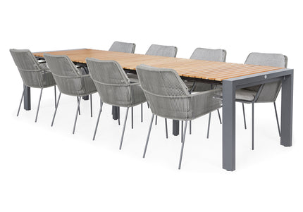 SUNS tuinmeubelen Tuintafel Rialto | Teak Top | 213/269x100 |