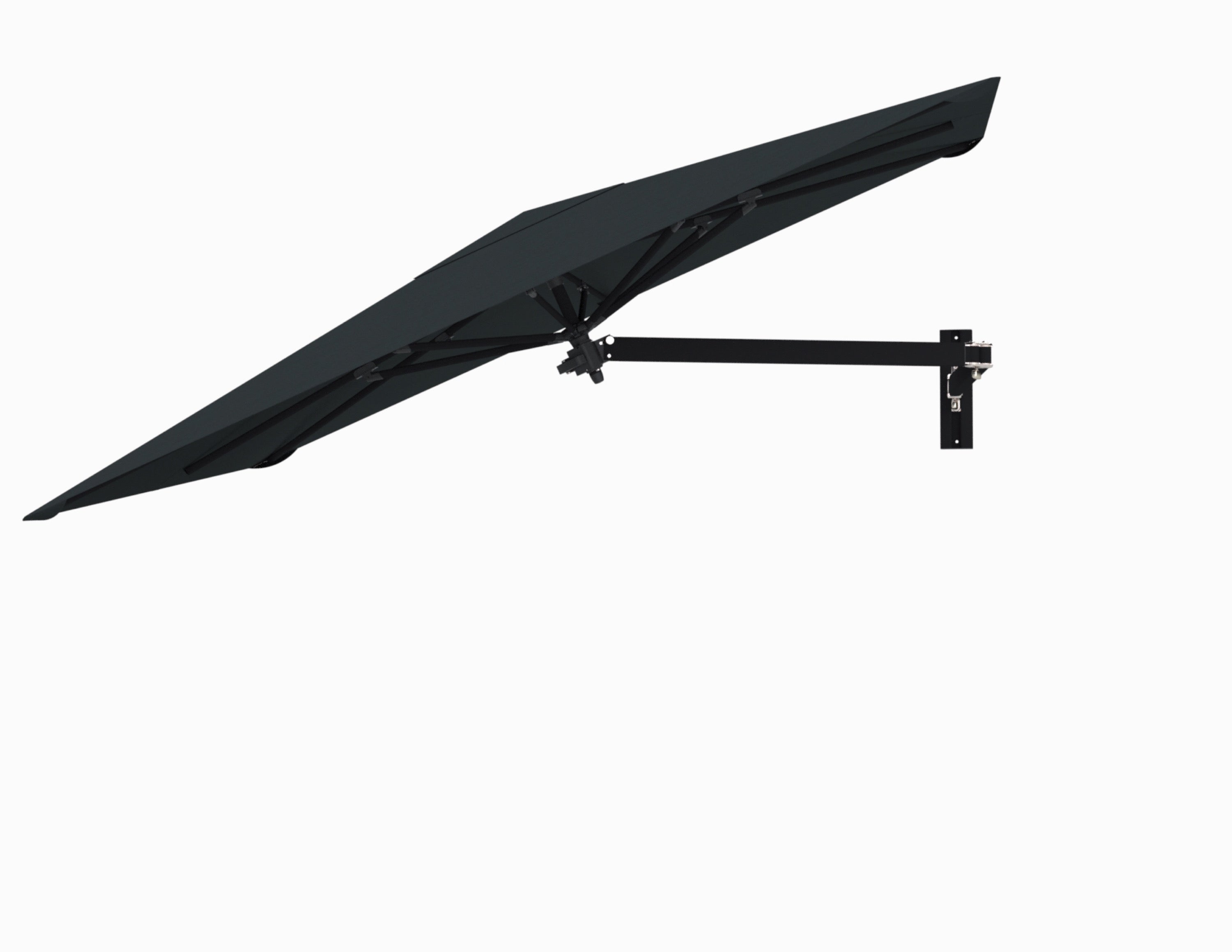 2x2 m / Zwart / Zwart (QS | Alleen 2.3m model)