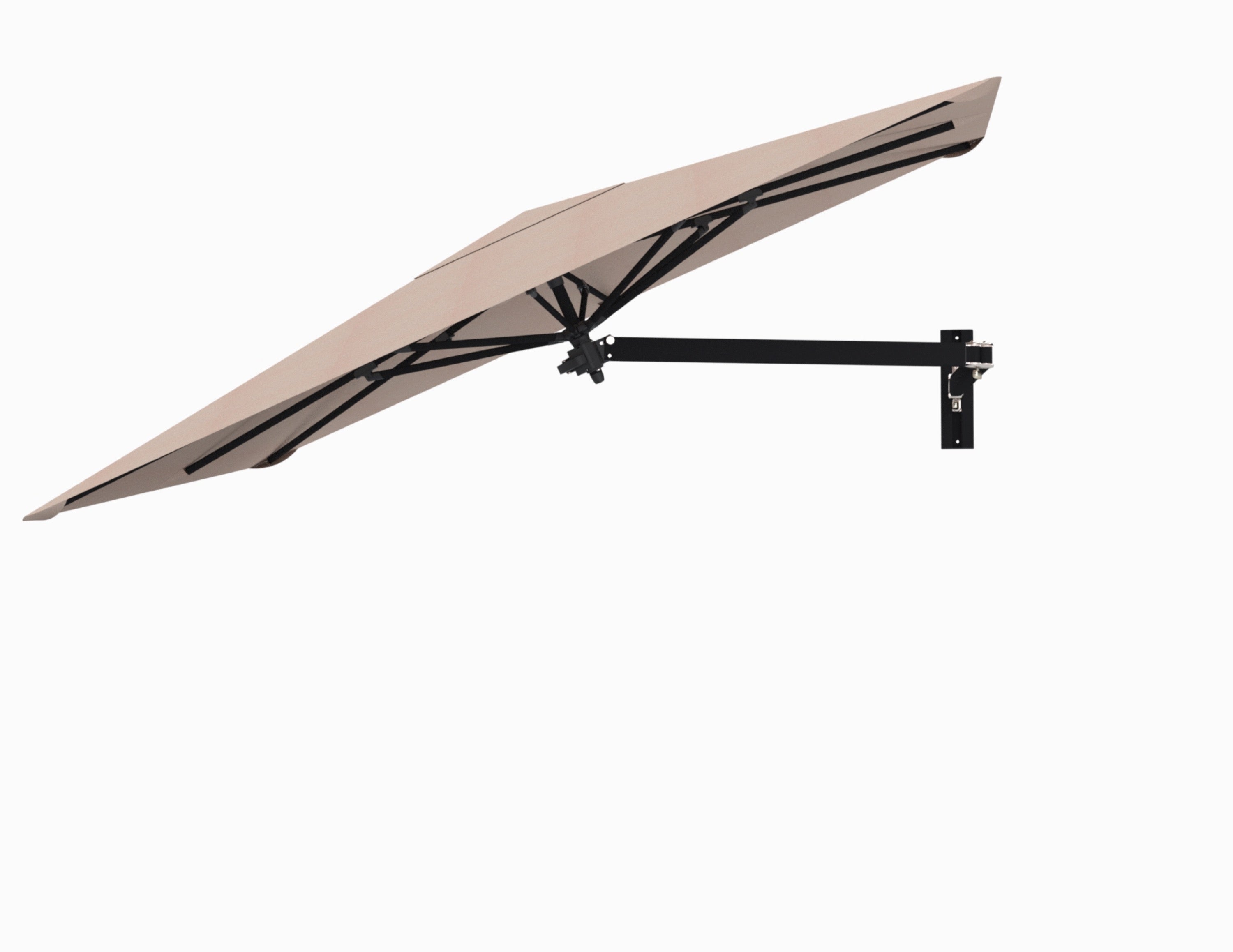 2x2 m / Zwart / Nectar