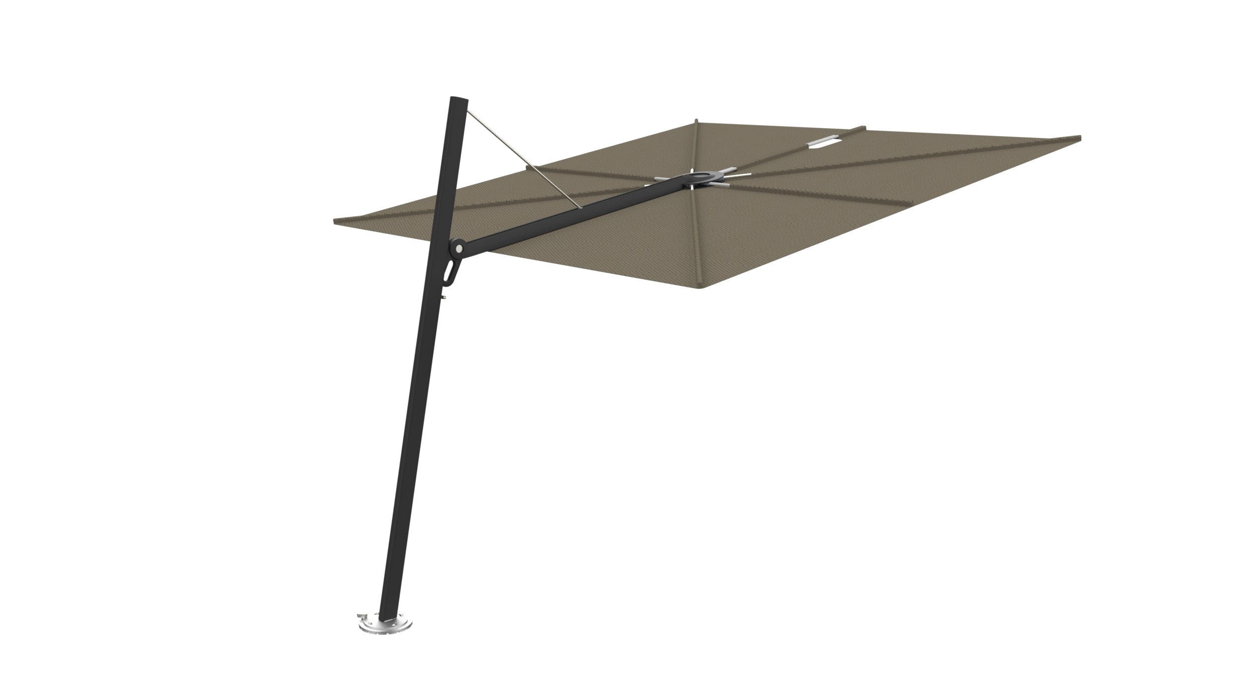 Zwart / 2.5x2.5m / Taupe