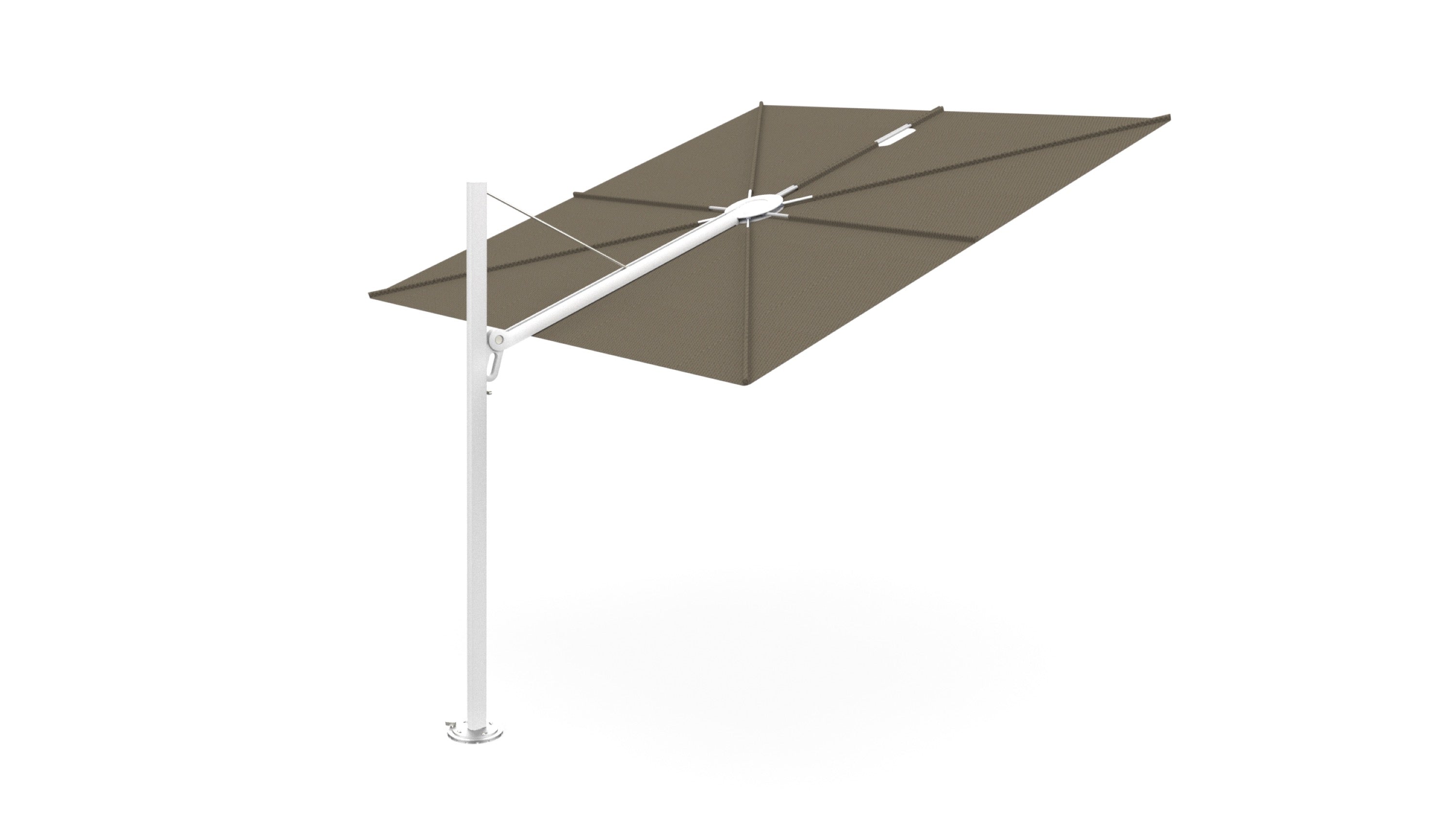 Wit / 2.5x2.5m / Taupe