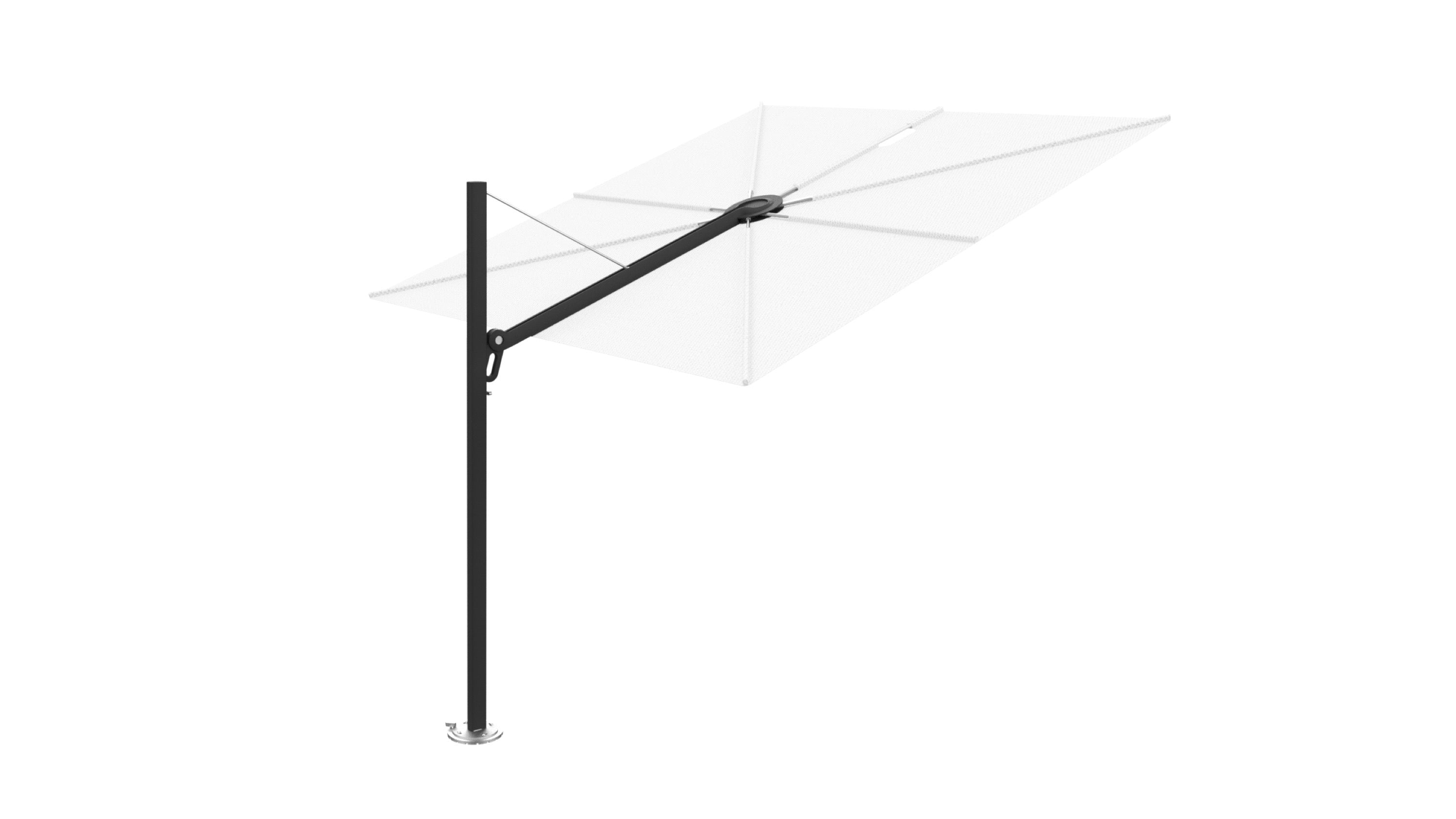 Zwart / 2.5x2.5m / Natural (QS)
