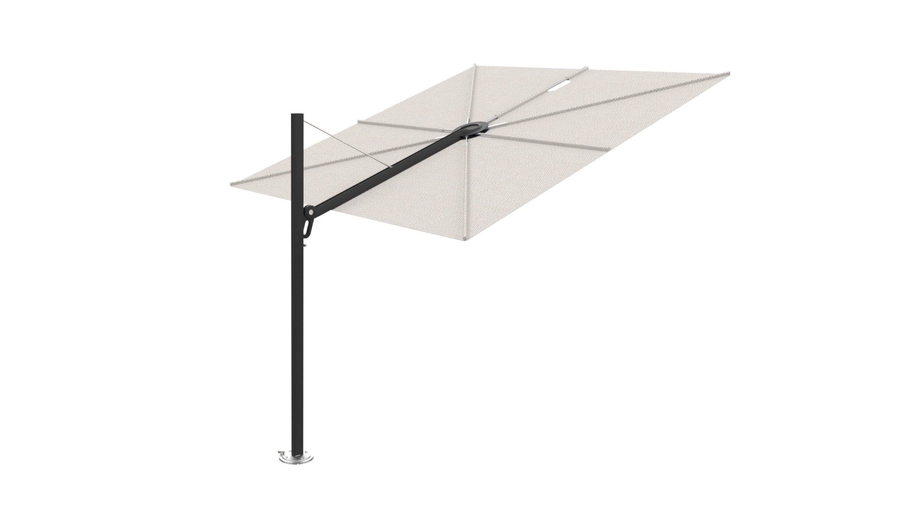 Zwart / 2.5x2.5m / Canvas (QS)
