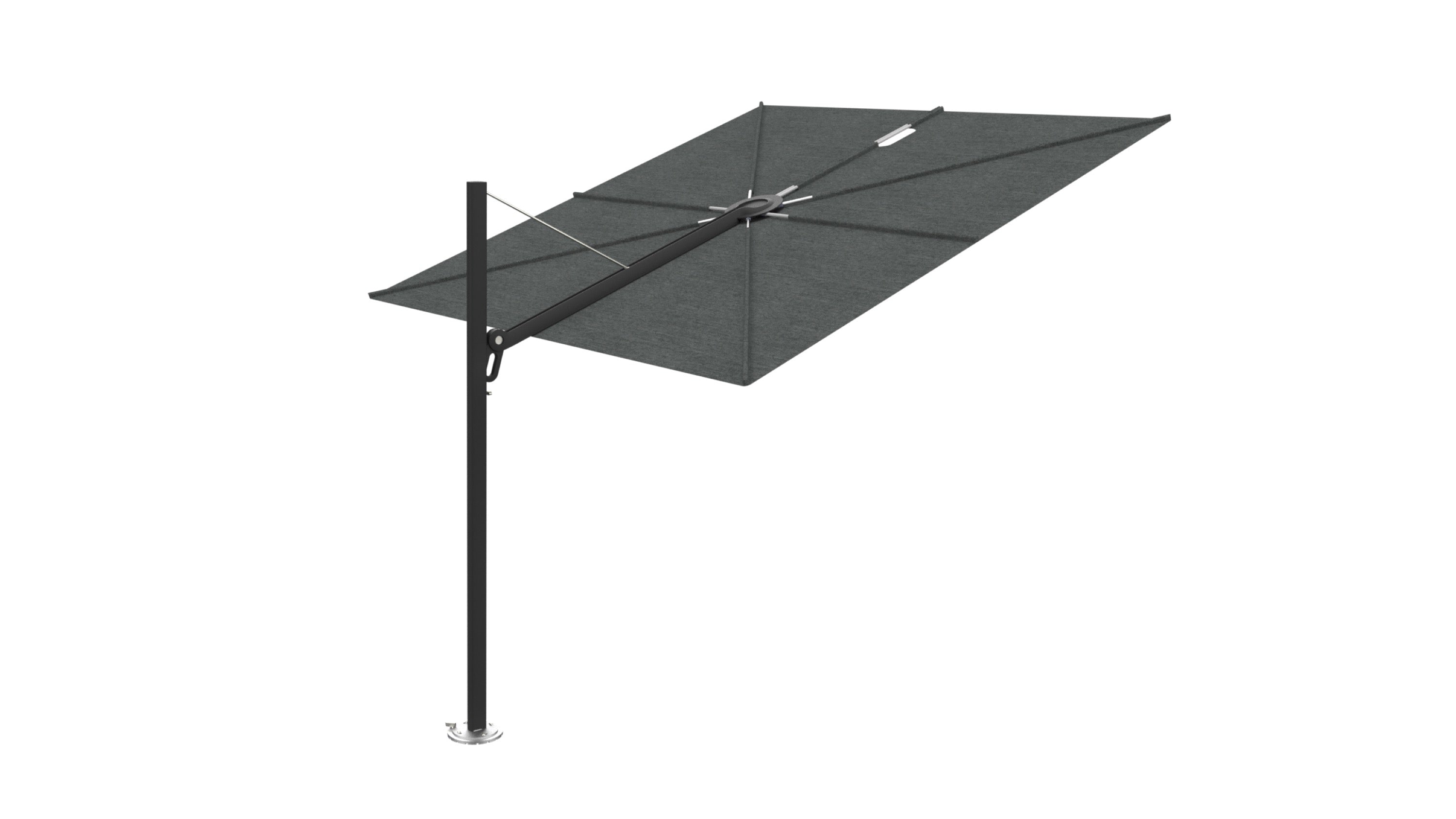 Zwart / 2.5x2.5m / Flanelle