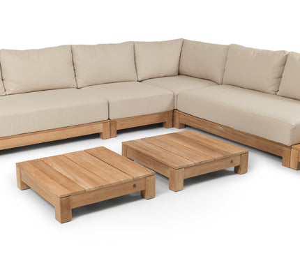 Wolfwood tuinmeubelen James loungeset | losse modules