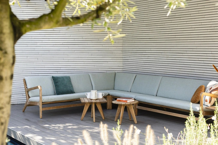 Wolfwood tuinmeubelen Norden lounge | 2 seater armleuning rechts | inclusief kussens