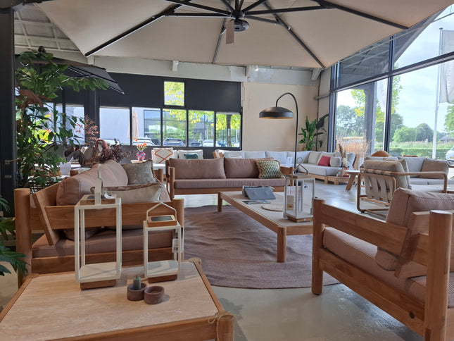 Wolfwood tuinmeubelen Piloti | Loungeset | Demo Model