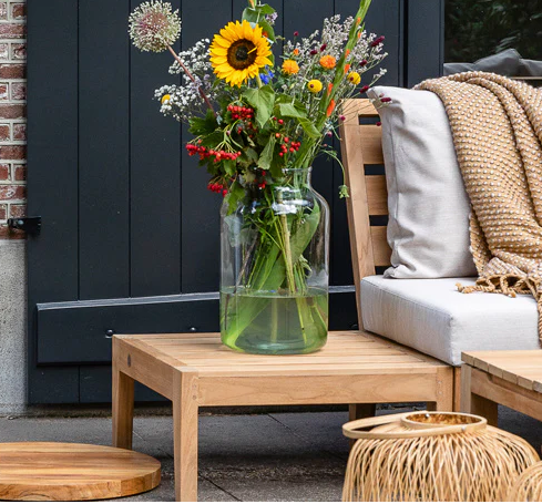 Wolfwood tuinmeubelen Porto bijzettafel 2 maten