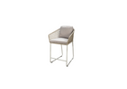 Frame in aluminium salix met salix touw en kussens in linnen beige