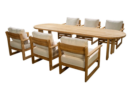 YOI Fiji | Low Dining Set | Teak