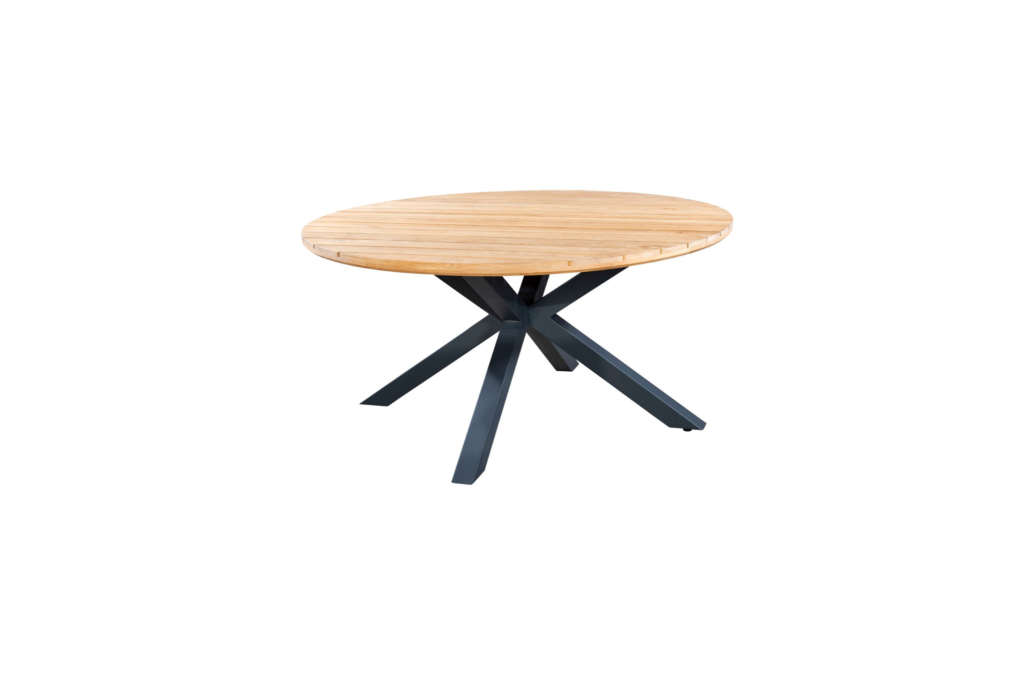 Dark Grey | Teak / Ø125cm