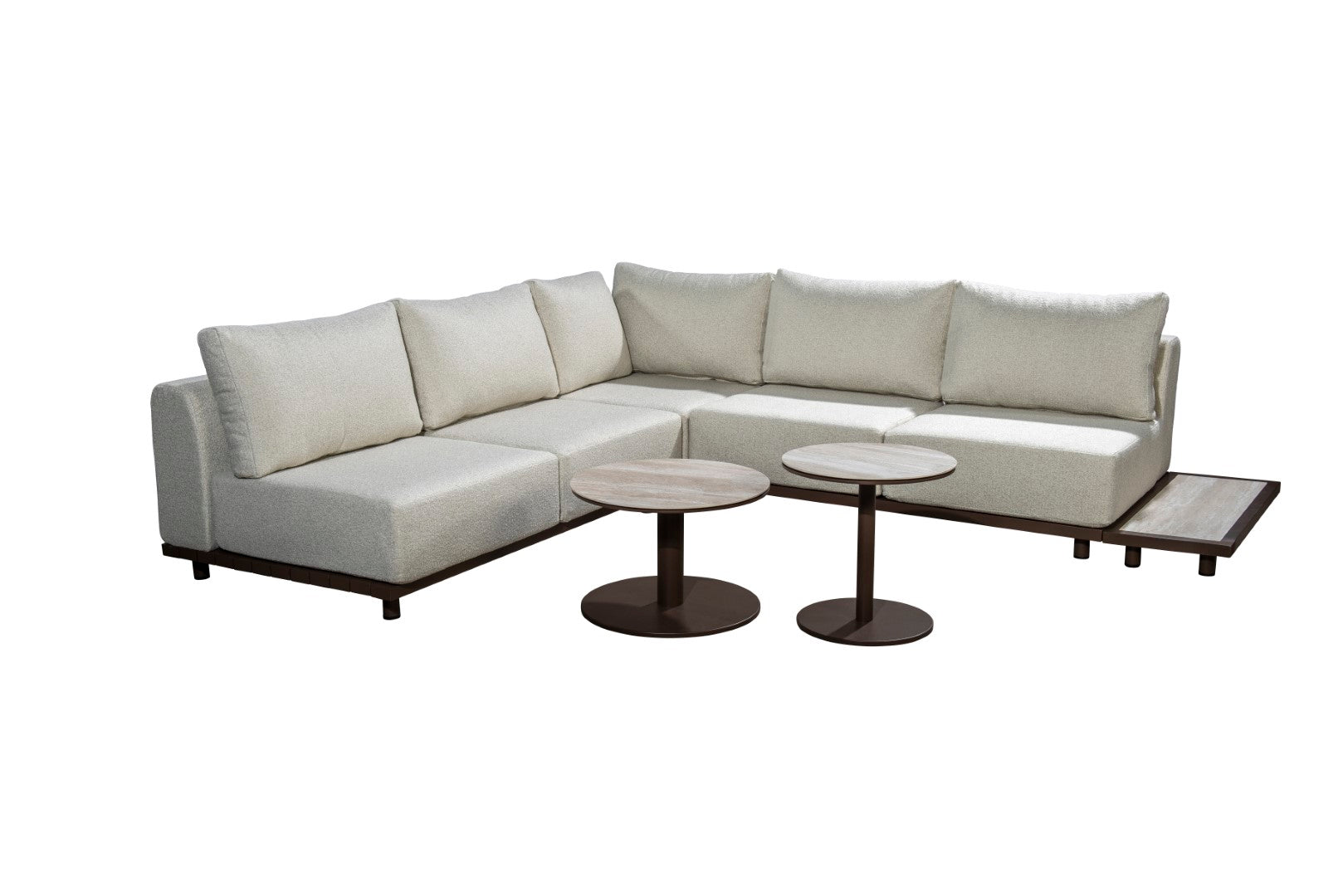 Bronze | Wool White / Met Bijzettafels