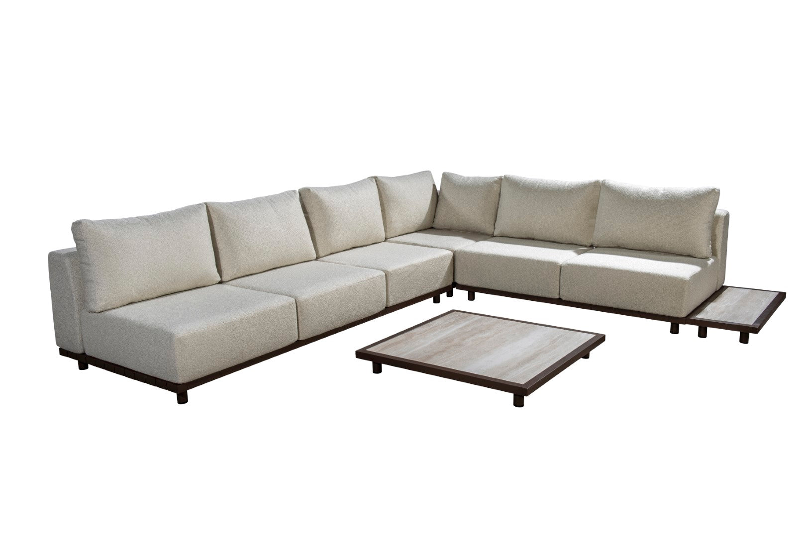 Bronze | Wool White / Coffee Table / Met Side Table