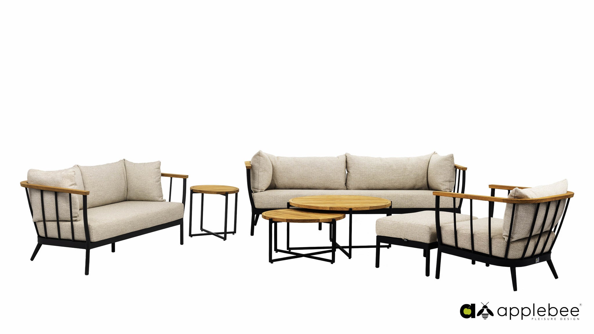 Zwart | Natural Oak