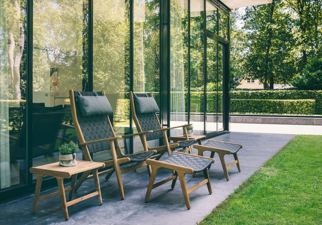 Apple Bee tuinmeubelen Apple Bee | Luc | Hoge Rug Loungestoel |