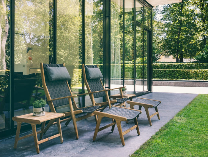 Apple Bee tuinmeubelen Apple Bee | Luc | Hoge Rug Loungestoel |