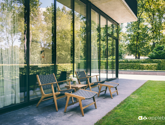 Apple Bee tuinmeubelen Apple Bee | Luc | Lage Rug Loungestoel |