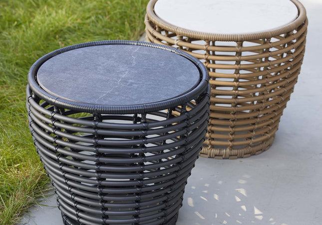 Cane-Line tuinmeubelen Basket Salontafel | Zwart of Naturel | 50cm
