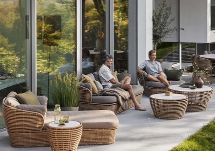 Cane-Line tuinmeubelen Basket Salontafel | Zwart of Naturel | 50cm
