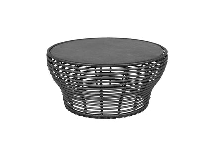Cane-Line tuinmeubelen Basket Salontafel | Zwart of Naturel | 95cm