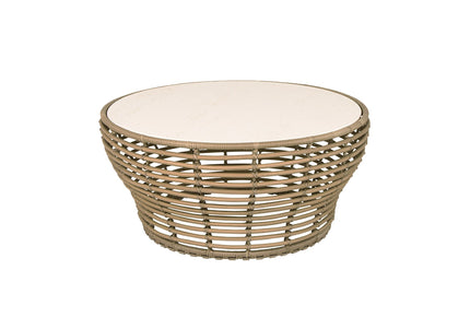 Cane-Line tuinmeubelen Basket Salontafel | Zwart of Naturel | 95cm