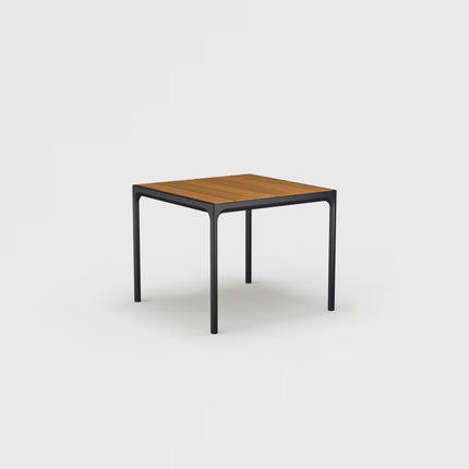 Four tuintafel | 210 x 90 | Zwart frame & bamboo blad