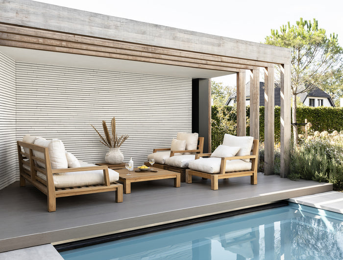 Garden Teak tuinmeubelen Daylounge loungeset | Opstelling 2