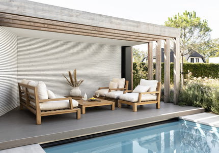 Garden Teak tuinmeubelen Daylounge loungestoel | incl. kussens