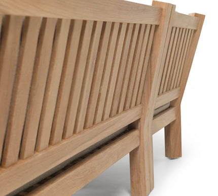 Garden Teak tuinmeubelen St. Tropez Loungeset | Hoekopstelling Klein