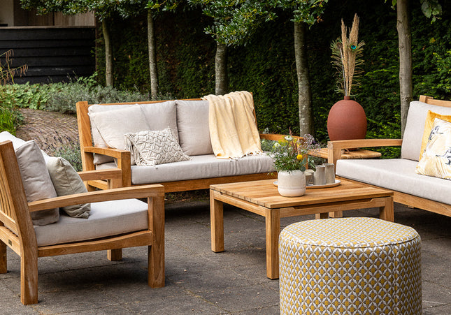 Garden Teak tuinmeubelen St. Tropez sofaset | Opstelling 2