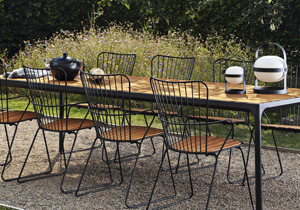 HOUE tuinmeubelen Four tuintafel | 160 x 90 | GRIJS frame & bamboo blad (NIEUW IN DOOS)