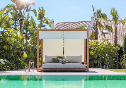 SUNS tuinmeubelen Portofino Daybed met Sunroof | Camel Sand Frame