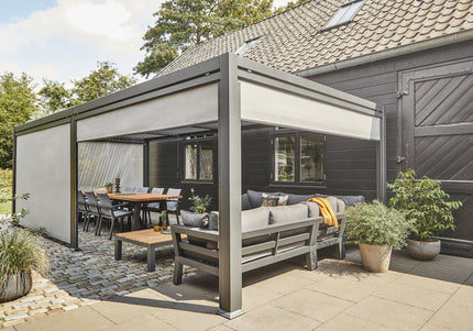 SUNS tuinmeubelen Rota Gordijnen | Mat Wit | 400 cm