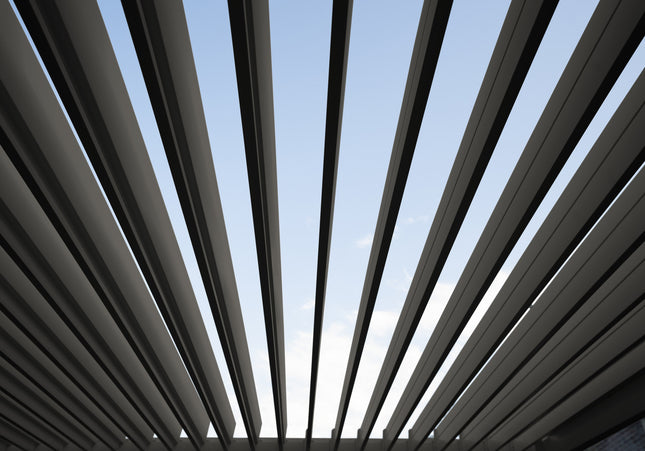 SUNS tuinmeubelen Rota | Terrasoverkapping | Mat Grijs | 360x360x250cm