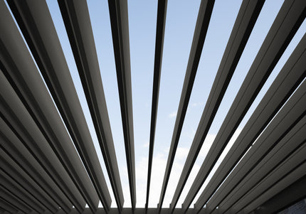 SUNS tuinmeubelen Rota | Terrasoverkapping | Mat Grijs | 360x600x250cm