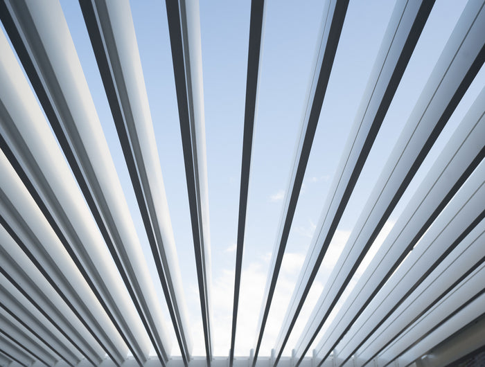 SUNS tuinmeubelen Rota | Terrasoverkapping | Mat Wit | 360x360x250cm