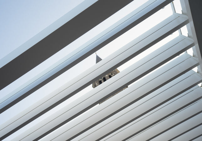 SUNS tuinmeubelen Rota | Terrasoverkapping | Mat Wit | 360x360x250cm