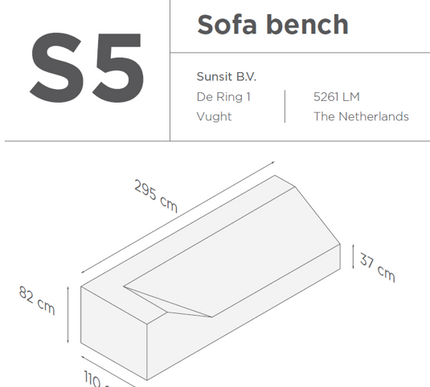 SUNS tuinmeubelen Suns | Beschermhoes | Loungeset Ibiza | s4-5